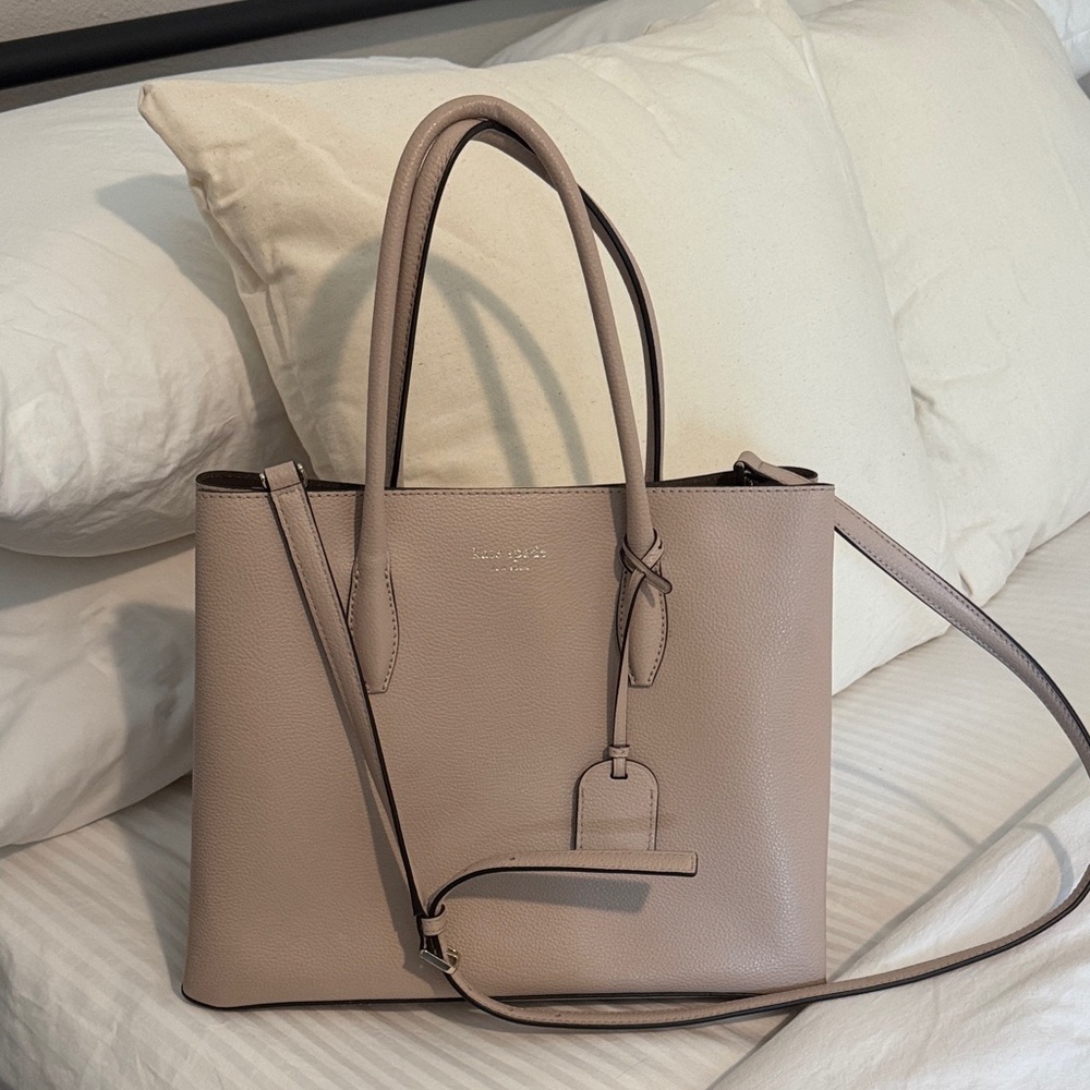 Kate Spade Beige Leather Tote